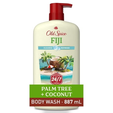 Old Spice Gel Douche pour Hommes Fiji au Palmier, Fraîcheur sous la Douche 24