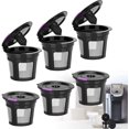 thumbnail image 1 of 6 Pack de k-Cups Réutilisables pour Keurig, k-Cups Rechargeables avec Filtres à Café, 1 of 5