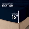 thumbnail image 4 of Hometrends 300 TC Brushed Percale Fitted Sheet, 4 of 5