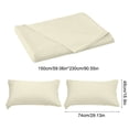 thumbnail image 3 of Birdeem Queen Size Bed Sheet Set with Pillowcases, 3-Piece Polyester Deep Pocket Sheets, Easy Care Wrinkle Free Solid Color Bedding, Fits Mattress Up to 16 Inches, 3 of 9
