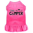 thumbnail image 1 of Happy Camper Screen Print Dog Dress Bright Pink Lg (14), 1 of 2