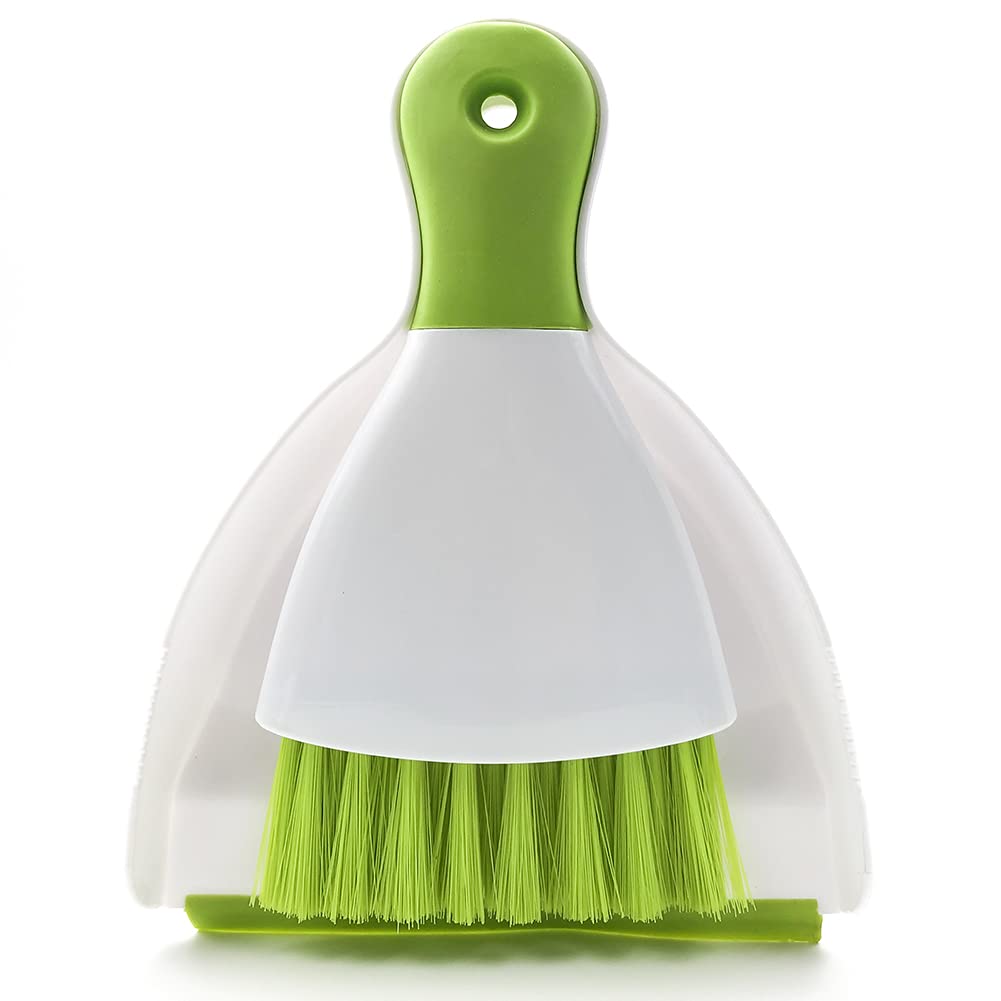 Dust pan Broom Brush Dustpan - Small Broom and Dustpan Set, Mini Broom and Dustpan, Small Dustpan and Brush Set for Home cleaning,Sofa, Desk, guinea Pig cage, cat Litter etcreen