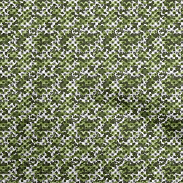 oneOone Tissu en Coton Flex Vert Abstrait pour Robe Tissu Imprimé au Mètre 40 Pouces de Large