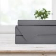 thumbnail image 1 of Safdie & Co. Premium Ultra Soft Bedding Sheet Set 4PC King Solid Light Grey, 1 of 4