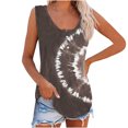 thumbnail image 1 of Fridja Womens O Neck Printing Loose Casual Top Vests, 1 of 5