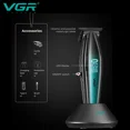 thumbnail image 2 of VGR Hair Trimmer Professional Trimmer Wireless Electric Hair Cutting Machine Rechargeable 9000 RPM Hair Trimmer for Men V-992, 2 of 5