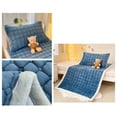 thumbnail image 4 of Milk Fleece Mattress Single Size Dark Blue Plush Mattress Pad Winter Thickened Milk-Wool Soft Mattress for Bunk Bed or Floor(1Pcs) Rkxzt, 4 of 8