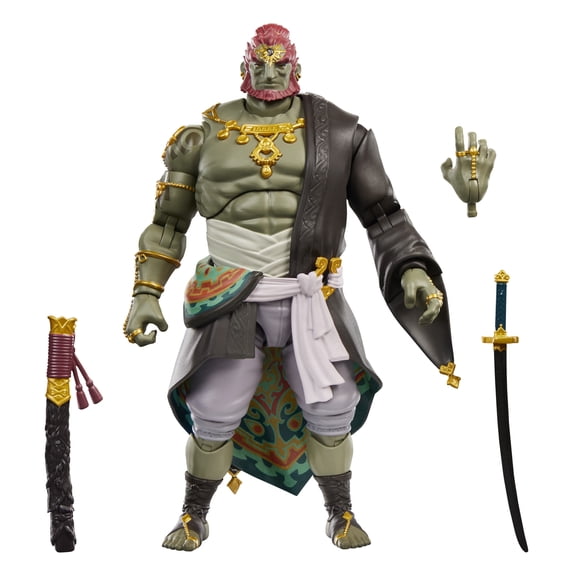 The Legend of Zelda Heroes of Hyrule Ganondorf, The Legend of Zelda: Tears of the Kingdom Deluxe 6 Inch Action Figure