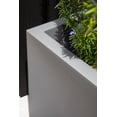 thumbnail image 4 of Veradek Block Series Jardinière Cubique Moyenne en Plastique - Gris, 4 of 12