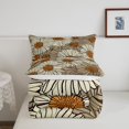 thumbnail image 4 of YST Daisy Queen Bedding Set,Retro Daisy Floral Down Comforter For Adult Teens,Brown Rustic Flowers Comforter Set,Vintage Aesthetics Garden Rural Duvet Set For All Season,Soft Warm 3Pcs, 4 of 5