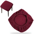 thumbnail image 1 of Harpily Vanity Stool Covers Square Dining Chair Seat Covers for Wedding Party Bar Hotel Stretch Stool Cover With Non Slip Design, 1 of 4