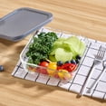 thumbnail image 4 of Mainstays Square Glass Food Storage Container with PE Lid 1.1L, 4 of 8