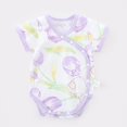 thumbnail image 1 of JDQJBZ Barboteuse à Manches Courtes Unisexe pour Bébé en Coton Imprimé Combinaison, 1 of 1