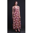 thumbnail image 2 of Bimba Robe Longue Chic à Imprimé Floral pour Femme, Style Bohème, Maxi d'Été, Tenue de Plage - Moyen, 2 of 6