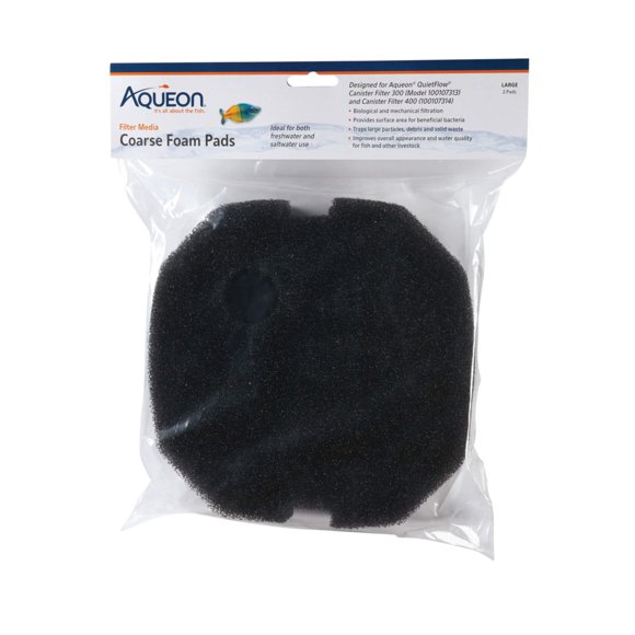 Aqueon Coarse Foam Pad for QuietFlow 300/400-2 pk