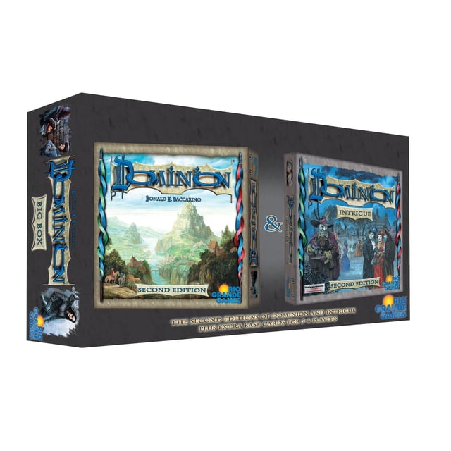 Rio Grande Games: Dominion Big Box 2nd Edition: Strategy Board Game, Comes with Extra Base Cards for 5-6 Players, Compatible with All Dominion Expansions