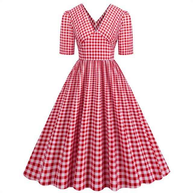 Pisexur Robe à Manches Courtes à Col en V Mode Femmes Été Robe Poupée à Col en V Robe Plissée à Trois Couches de Couleur Unie Robe pour Femmes
