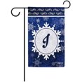 thumbnail image 1 of Welcome Winter Snowflake Monogram I Decorative Garden Flag Initial Letter Snow Deocr Banner for Outside 12.5X18 Inch Double Sided, 1 of 6