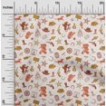 thumbnail image 2 of oneOone Georgette Viscose Orange Fabric Cowboy Sewing Craft Projects Fabric Prints By Yard 42 Inch Wide, 2 of 5