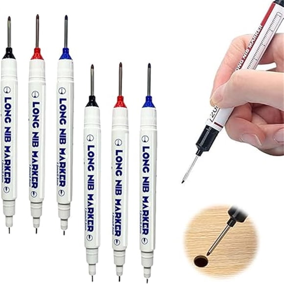 Holiday Deals! Gspmoly 2Pcs Deeps Hole Metal Bathroom Woodworking Ceramic Tile Marking Screw Deeps Hole 20Mm Marking Pen Holiday Deals