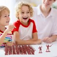 thumbnail image 3 of 100Pcs Soldier Model Army Men Toy Soldiers Playset for Imaginative Play Educational Projects for Kids, 3 of 7