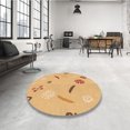 thumbnail image 4 of Ahgly Company Tapis d'Intérieur Lavables en Machine, Rectangle, Zone de Transition Orange, 8' x 12', 4 of 7