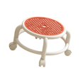 thumbnail image 4 of Luzkey Round Rolling Low Stool Lightweight Sturdy 360 degree Rotating for Home Office SPA Orange, 4 of 8
