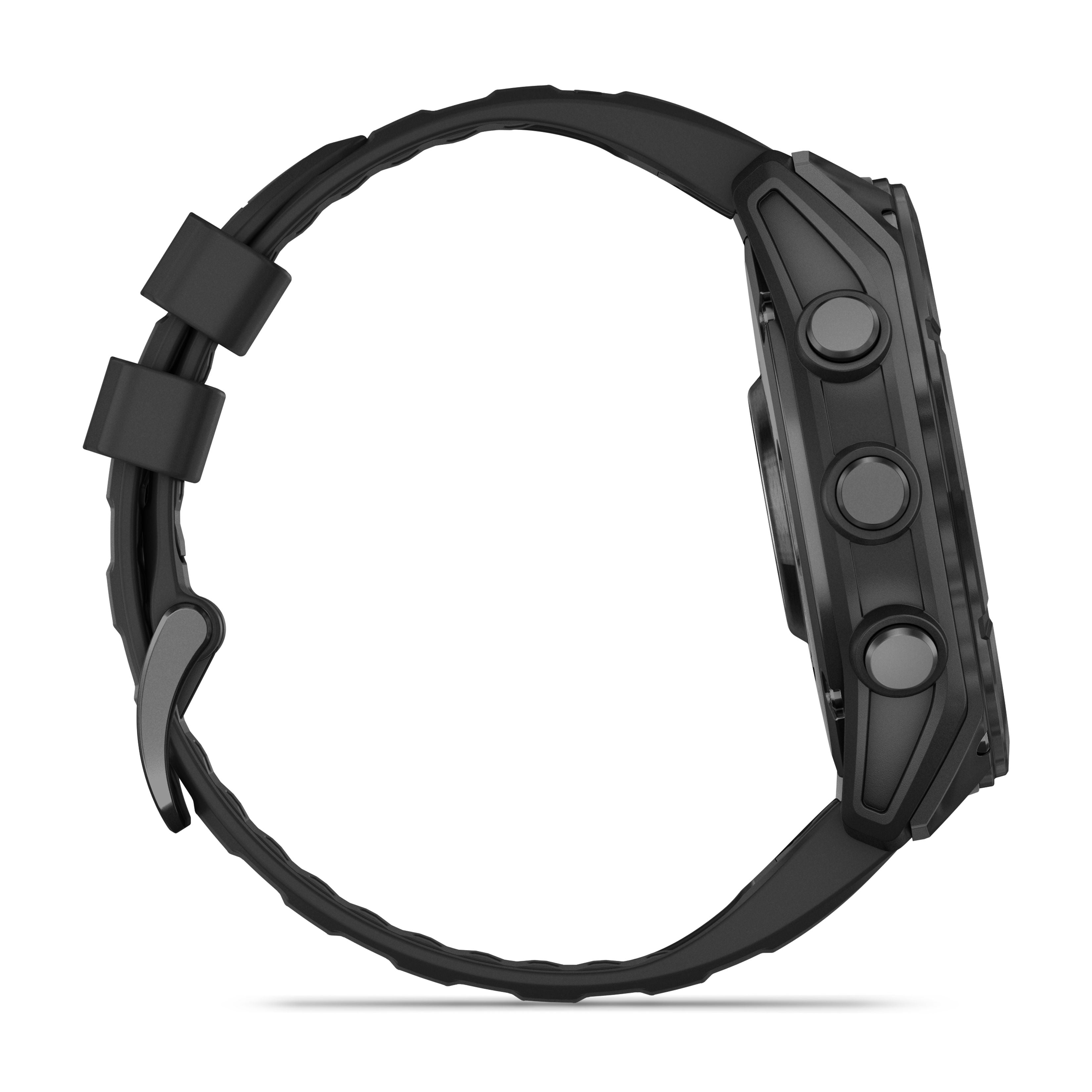 Montre intelligente GPS Garmin fēnix® 8 à écran AMOLED - 51 mm - Lunette gris ardoise avec bracelet en silicone noir