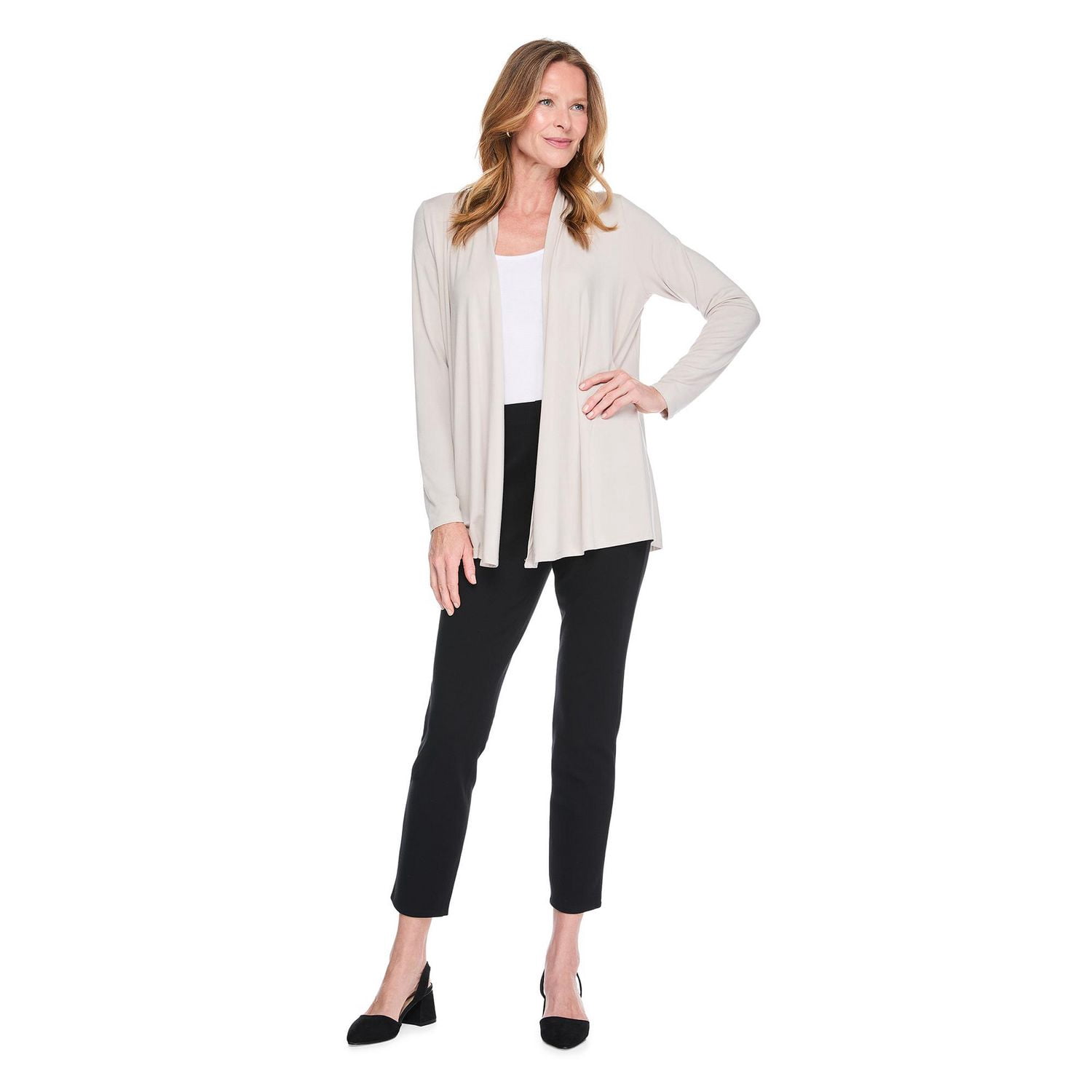 Cardigan avec motif en cascade Karen Scott pour femmes