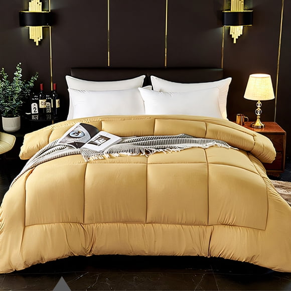 Bed Quilt Large - Quilted All Season Down Quilt With White Lightweight Quilt Angled Label - Machine Washable Large 59x 79 Inches, Czzoypi Bed Quilt Large - Quilted