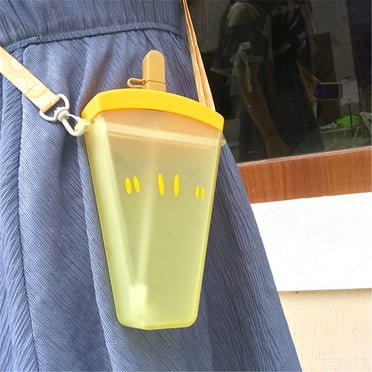 Boovnll Water Bottles, Cute Popsicle Water Cup Fruit Water Cup Portable Plastic Water Cup with Lanyard, Water Bottle, Bottle, Waterbottles