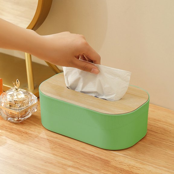 Chmadoxn Tissue Cover Box With Tissue Cell Phone Facial Paper Organizer For Kitchen Bathroom Vanity Countertops Bedroom Dressers And Tables Gift Plastic Paper tissue container