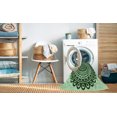 thumbnail image 2 of Ahgly Tapis d'Intérieur Lavable en Machine Carré Vert Émeraude Profond, 8 Pieds Carré, 2 of 7