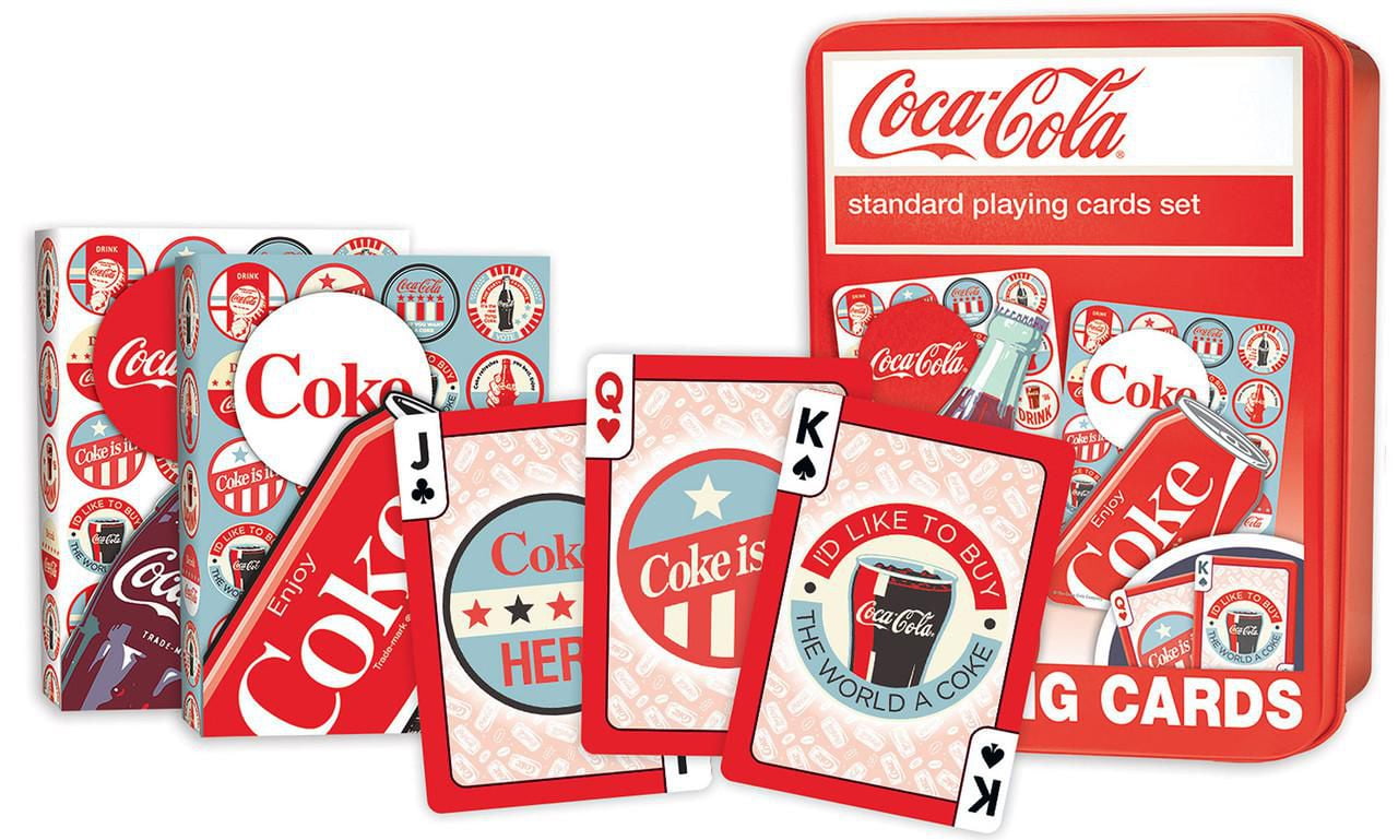 Masterpieces Puzzle Company Coca-Cola Jouer Aux Cartes (Paquet De 2) Dans Une Boîte De Collection