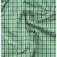 thumbnail image 1 of Soimoi Japan Crepe Satin Fabric Gingham Check Decor Fabric Printed Yard 42 Inch Wide, 1 of 5