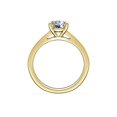 thumbnail image 2 of 1.00 Carat Excellent Round Shape Genuine Diamond Latest Design Solitaire Engagement Ring for Ladies Solid 18K Yellow Gold Size 7.5, 2 of 8