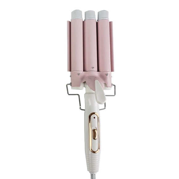 Fer à Friser à 3 Barils, Tige à Cheveux à Double Tension, Fer à Fer à Friser en Céramique Tourmaline 25 mm, Chauffage Rapide, Convient à Tout Type de Cheveux, Protège les Cheveux, Usage Domestique