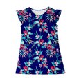 thumbnail image 4 of RXIRUCGD 2025 Vêtements d'Été pour Enfants Robe d'Été à Manches à Volants pour Filles 4-14T, 4 of 7