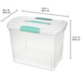 thumbnail image 2 of Sterilite Large Nesting ShowOffs Portable File Box with Latches (18 Pack), 2 of 12