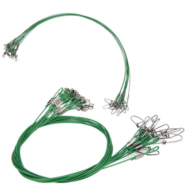 Trace de Fil Fishhook Pivot Anti-Morsure Ligne de Pêche en Acier Traceur de Fil en Acier Laisse de Ligne de Fil de Pêche Anti-Morsure Ligne de Pêche en Acier Traceur de Fil en Acier avec Pivot Roulant