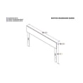 thumbnail image 4 of AFI Boston Solid Wood Queen Size Modern Style Headboard in White, 4 of 4