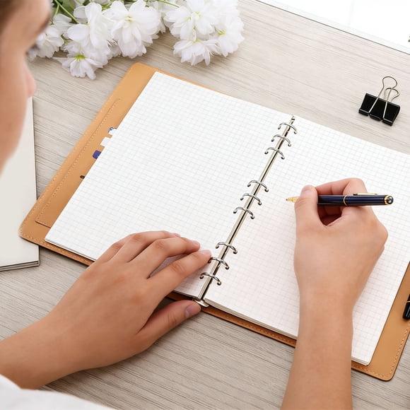 B5 Loose Leaf Filling Paper 9 Hole Shaped Planning Filling Paper 45 Sheets Of White Paper Per Pack