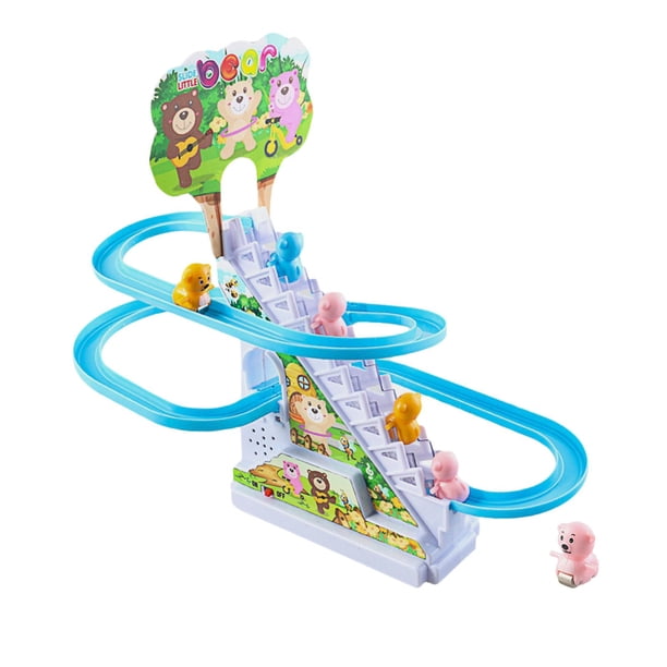 Jouet Montagnes Russes Jouet D'Escalade Électrique Canard Dinosaure - Montagnes Russes Avec Lumières Et Sons Pour Enfant