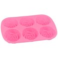 thumbnail image 1 of Pudding 6-Cavity RosE Shaped Silicone Pudding Chocolate Cake  Microwave Freezer Safe, 1 of 8