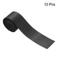 thumbnail image 2 of Unique Bargains 43.3' Round Groove Non-Slip PU Tennis Racket Overgrip Tape Wraps Black 12 Pack, 2 of 6