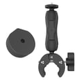 thumbnail image 2 of Adjustable Mini Satellite Pole Clamp Mount, Aluminum Alloy Bracket with Adapter for RV Ladders, Yacht Poles, 2 of 7