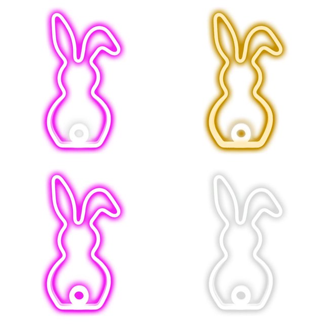 SUTENGDA 2pcs Easter Window Lights Easter Eggs Bunny Lights Decorations Battery Operated Easter Lights with Suction Cup Easter Decorations for Home Indoor Easter Party Decor