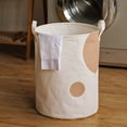 thumbnail image 1 of Large Capacity Cotton And Linen Cloth Dirty Clothes Basket Toys And Sundries Storage Bucket Multifunctional Foldable Thickened Storage Basket With Hand Strap, 1 of 6