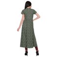 thumbnail image 3 of Moomaya Robe Tunique à Fente avant pour Femmes, Manches Courtes, Kurti Imprimée, Tenue d'Été, 3 of 5