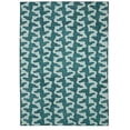 thumbnail image 1 of Outdoor Washable Doral Aqua & Green 5' x 7' Area Rug, 1 of 9